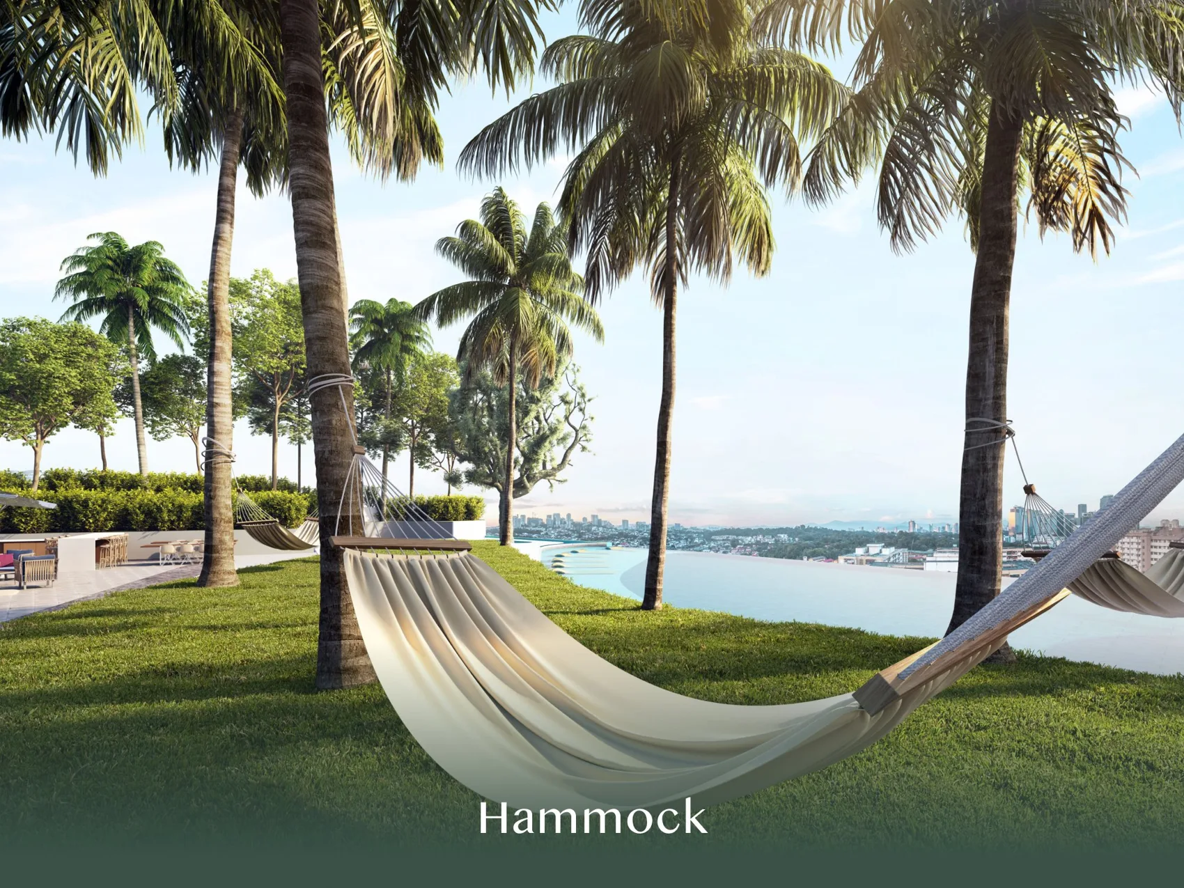 Developer rendering of the landscaped Verdura outdoor facilities at Bangsar Hill Park thumbnail