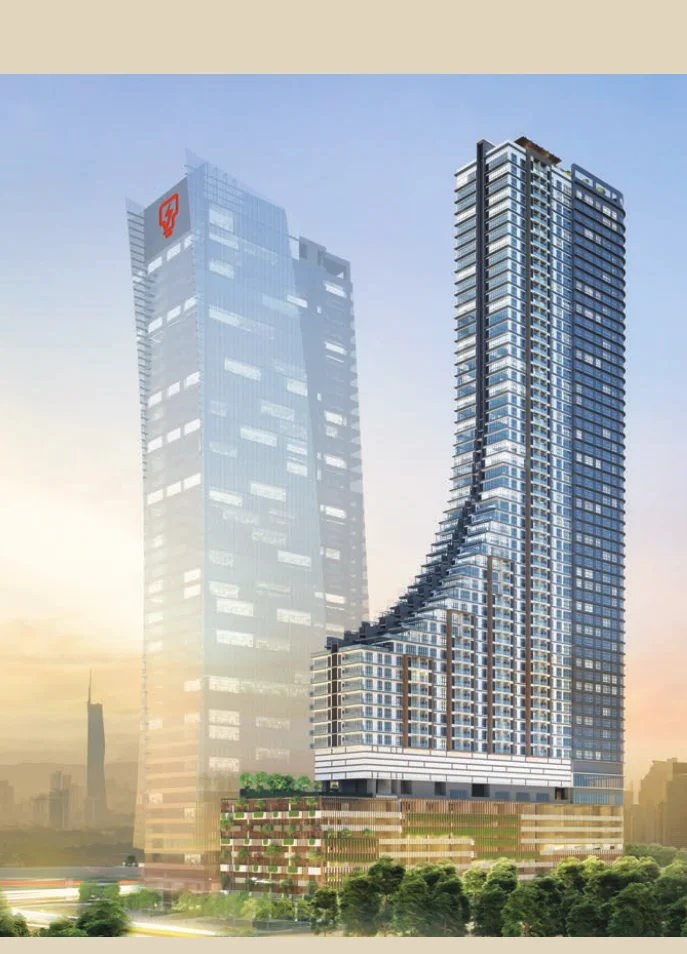 Developer rendering of the Khaya Residence tower on Jalan Bangsar